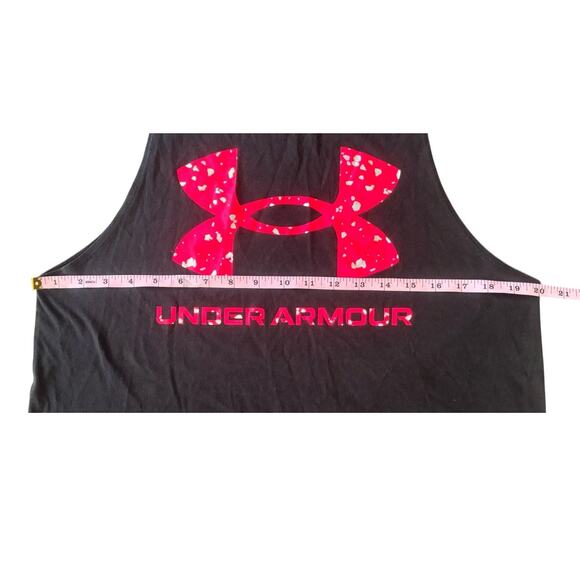Under Armour Black/Hot Pink Muscle Sleeveless Tee Womens Size L - Picture 4 of 6